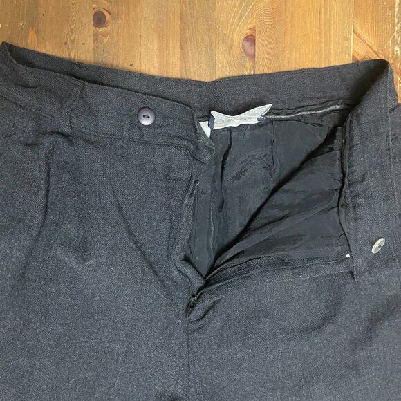 Daniel Hechter Wool Trousers High-Waisted Pleated Straight Leg Women's Size 12 - Picture 9 of 11